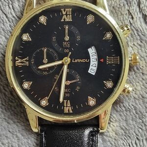Black and Gold Men's Watch